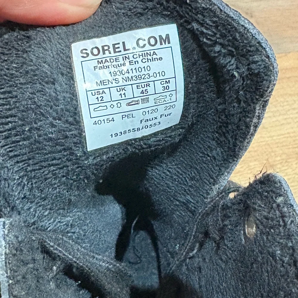 Men's black Sorel Cheyanne Metro Hi waterproof shoes - Picture 5 of 8